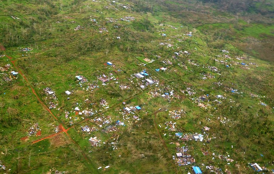 Whole communities flattened by the Cyclone.