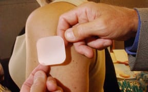 A contraceptive patch.