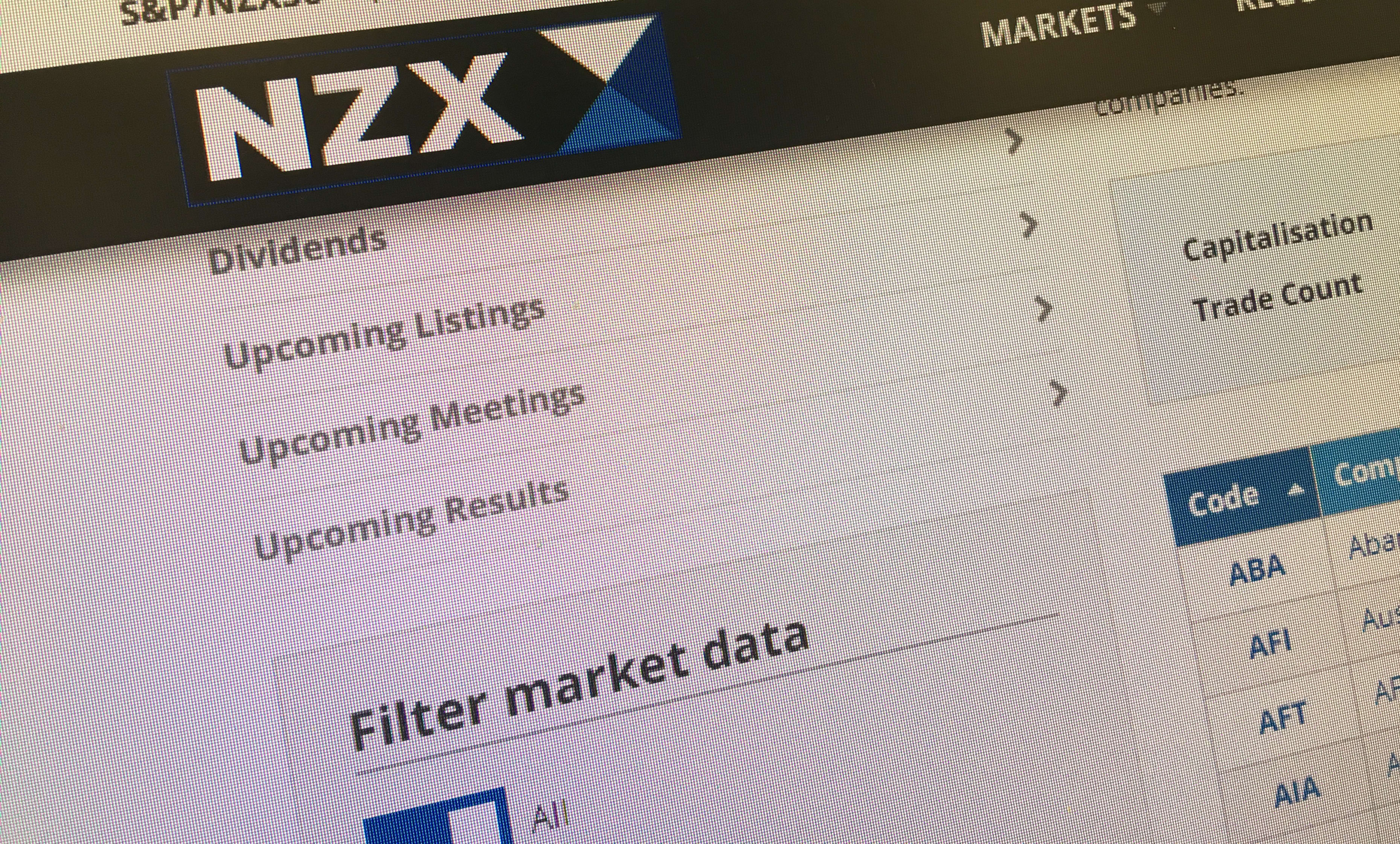 New Zealand's NZX50 opened down more than two percent in the wake of volatile US trading