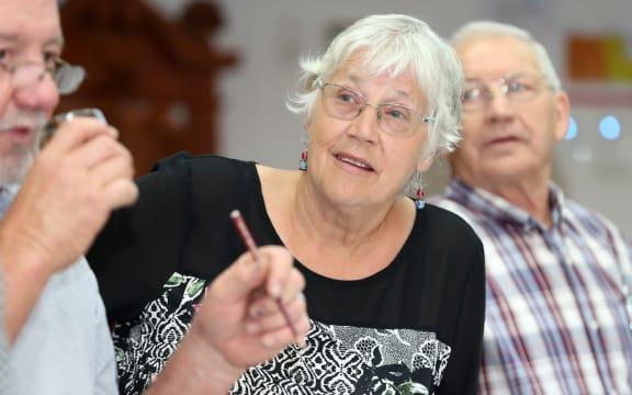 Whangārei councillor Carol Peters at first meeting of council elected at last local government elections.