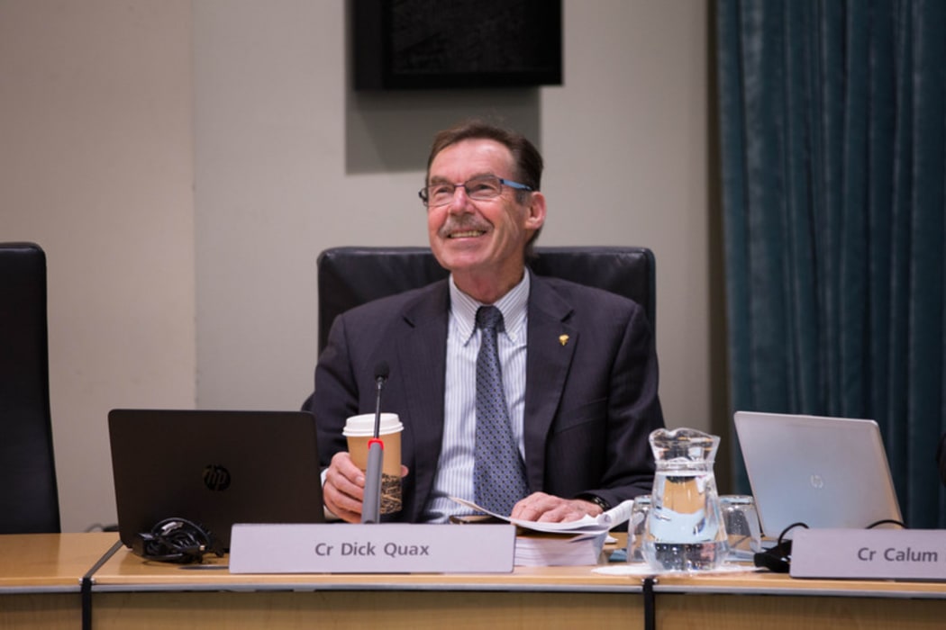 Dick Quax at an Auckland Unitary Plan meeting. 10 August 2016.