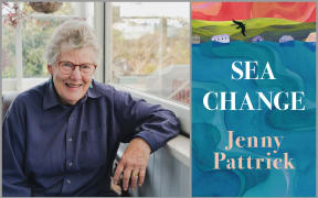 Portrait of Jenny Pattrick and the book cover.