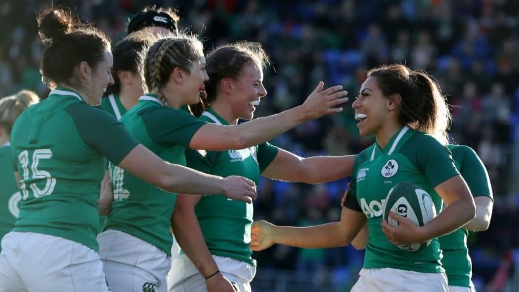 Sene Naoupu in action for Ireland.
