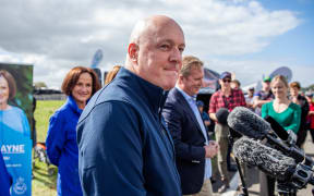 Christopher Luxon at Field Days in Feilding on 14 March 2024.