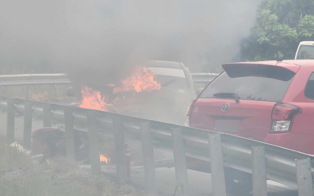 A three-car crash happened on Remutaka Hill on 27 December, 2023.