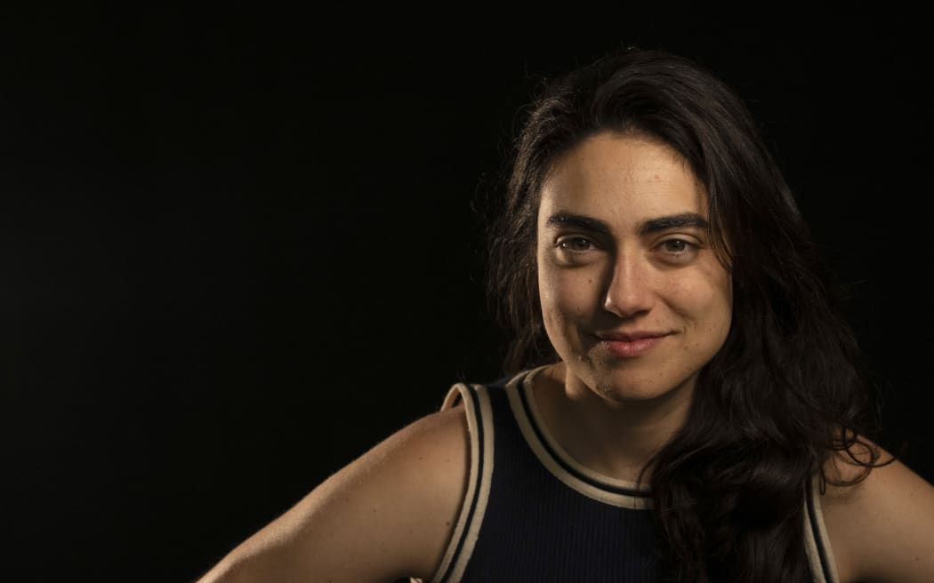 Brazilian sailor and author Tamara Klink poses during a photo session for AFP in Rio de Janeiro, Brazil on October 7, 2025.