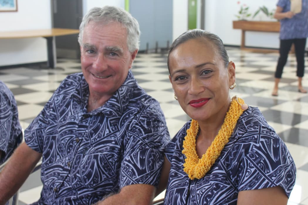 Mark Blumsky and wife Pauline Rex Blumsky on their way to the 2018 Commonwealth Games