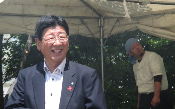 The mayor, Jin Sato, survived the tsunami by clinging to a radio antennae on top of the disaster
prevention building.