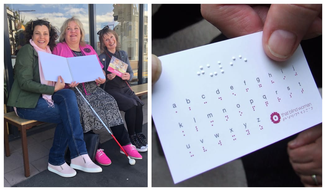 Julie Woods also known as 'That Blind Woman' is on a mission to write one million names in Braille.