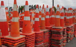 Road cones lost now found by the conemobile