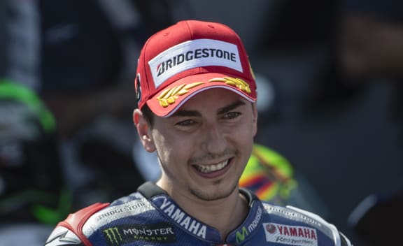 The Italian motorcyclist Jorge Lorenzo.