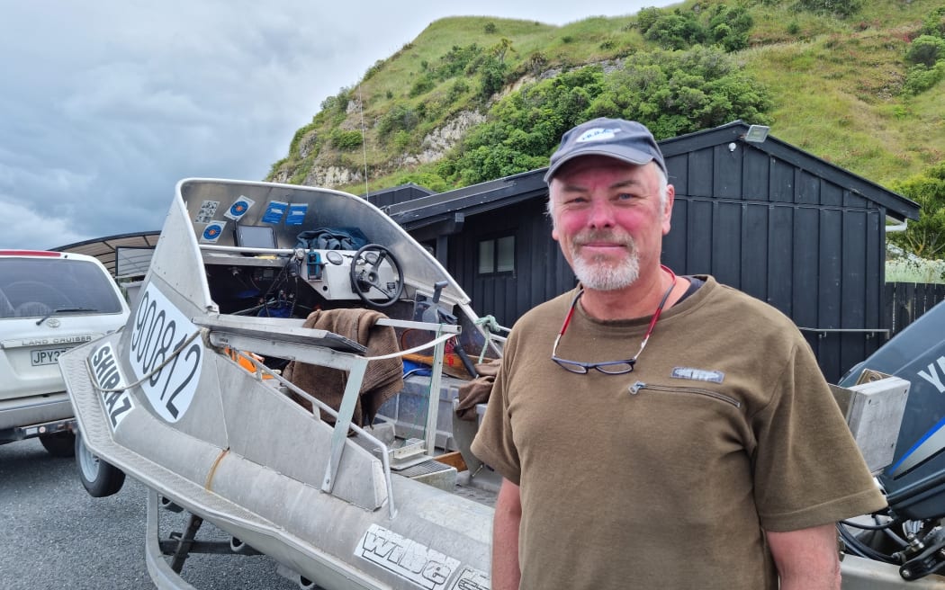 Paua diver David Rae in Kaikōura.