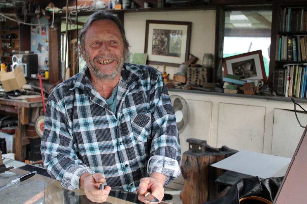 Knife maker Lloyd Franklin