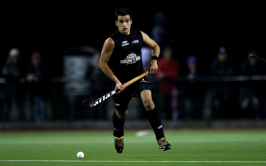 Black Sticks' Nick Ross in action.