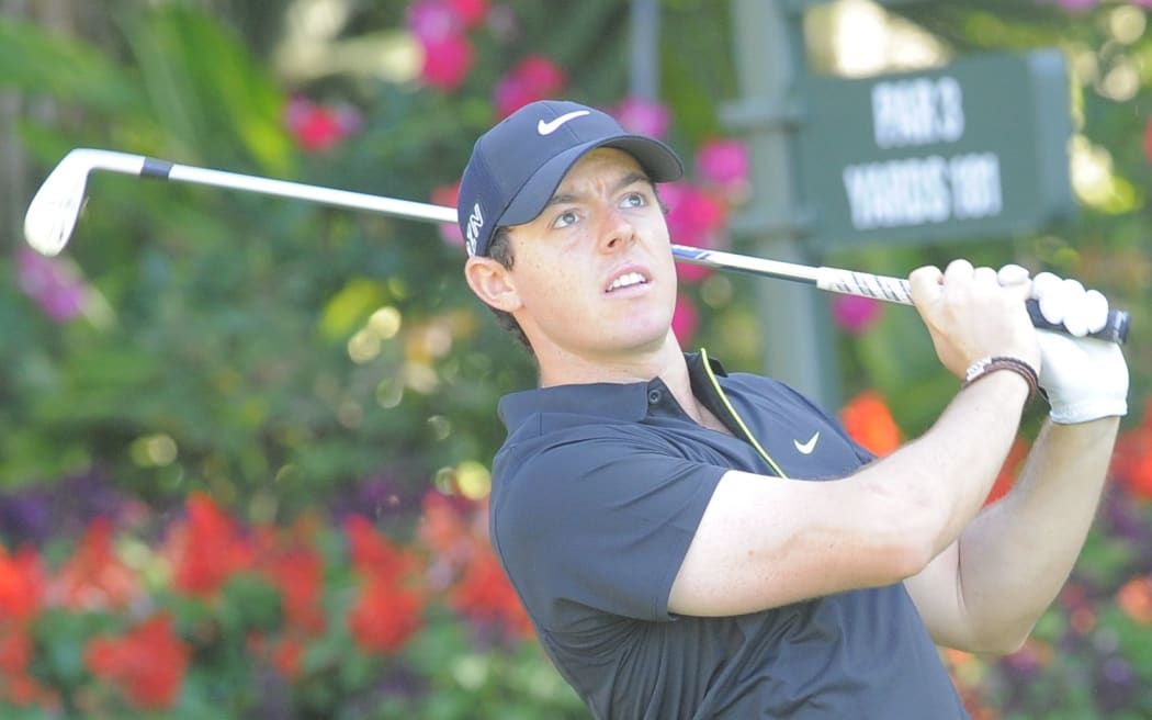 World number one Rory McIIroy in action at the Players Championship in Florida.
