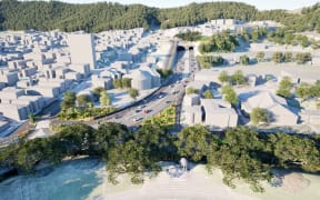 Artist's impression of the Mt Victoria tunnel. The NZTA has unveiled its proposals for State Highway 1 in Wellington, which would see a second Mount Victoria tunnel.