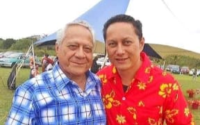 Emani Fakaotimanava-Lui and his father, the late Frank Fakaotimanava-Lui who was Premier of Niue.