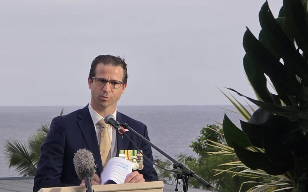 New Zealand's Veterans' Minister Chris Penk attended ANZAC Day commemorations in Niue including a national remembrance service today