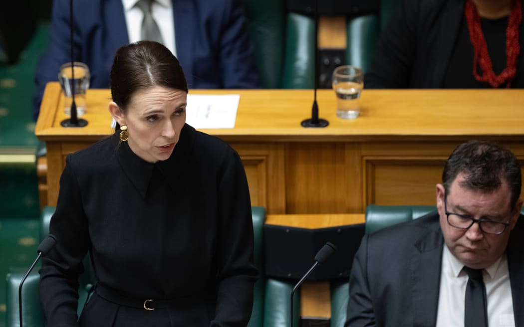 Prime Minister Jacinda Ardern speaks during a response to the Governor-General's statement on the passing of Queen Elizabeth II, 13 September 2022