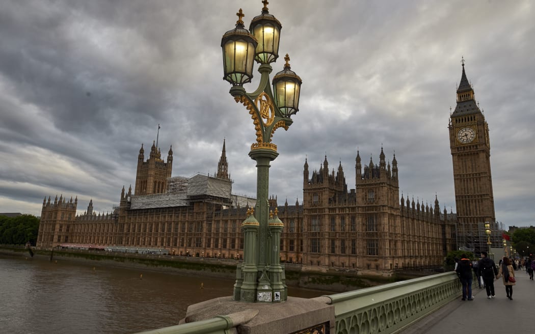 Big Ben and the Houses of Parliament on election day 2017.