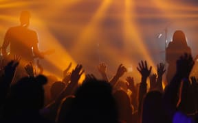 crowd at music show