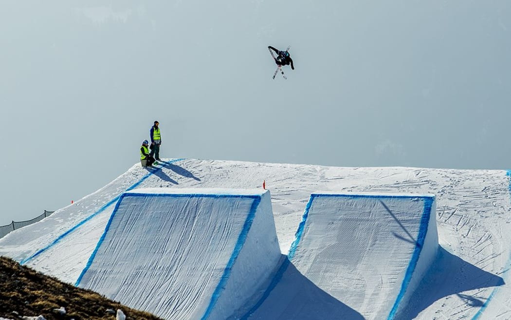 Jossi Wells in action at Laax 2015
