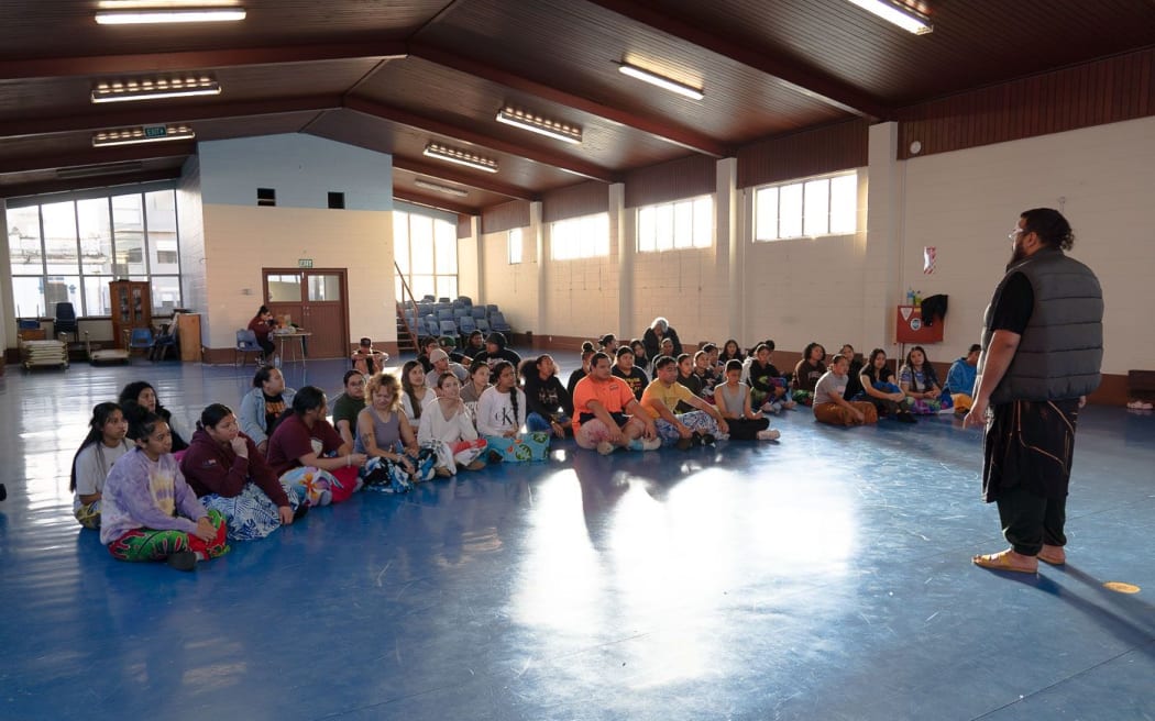 The Tokiofa Arts Academy during a practice. Photo/PMN News/Candice Ama