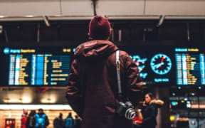 Airport traveller