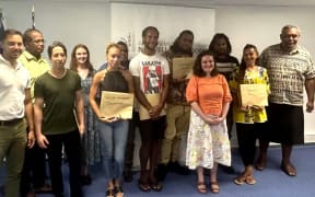 A group of young New Caledonians hosted to a government ceremony before flying to New Zealand as part of regional labour mobility scheme – PHOTO Gouvernement de la Nouvelle-Calédonie