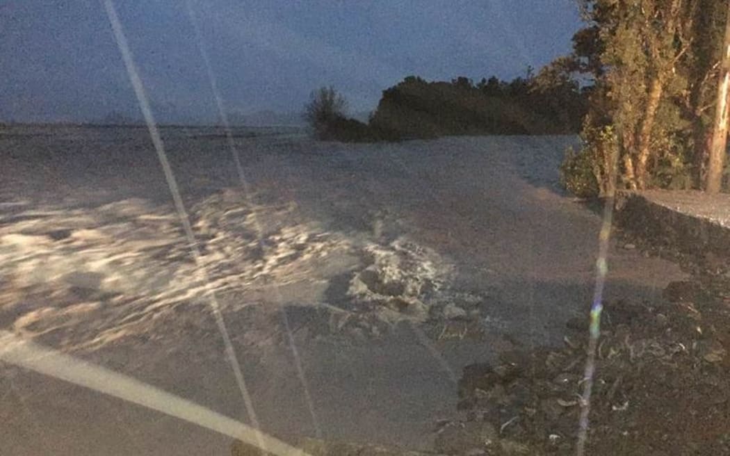 Douglas Drive at Franz Josef, just before daybreak today