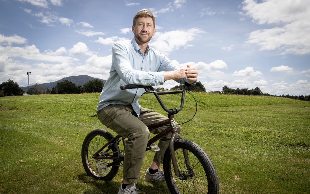 Rotorua Action Sports Charitable Trust chairman Ryan Gray at the site to be developed.