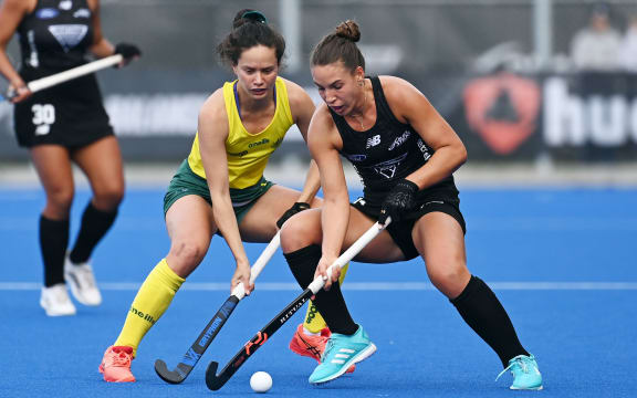 Tayla White of New Zealand Black Sticks Women.