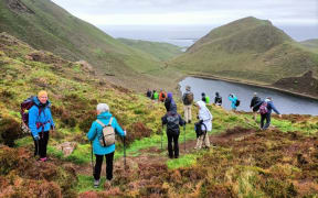 Hiking on Skye, the 'misty isle'.