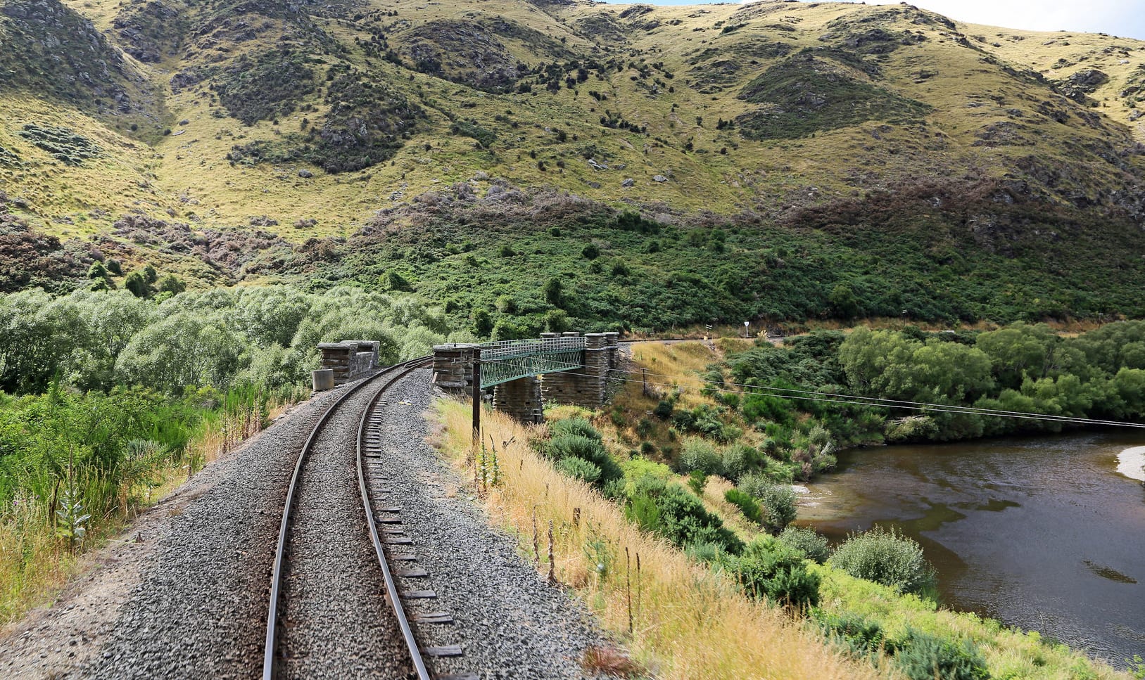 Railway track, New Zealand.