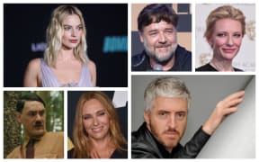 From top left: Margot Robbie, Russell Crowe, Cate Blanchett, Anthony McCarten, Toni Collette and Taika Waititi