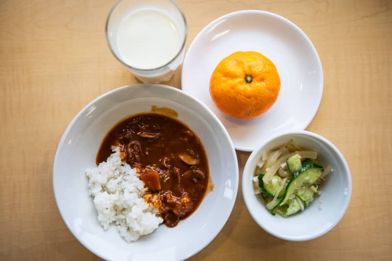 Japanese school lunch