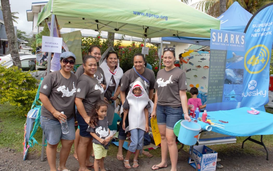 Part of Juney Ward's role as a marine scientist is working in the community to raise awareness about conservation issues.