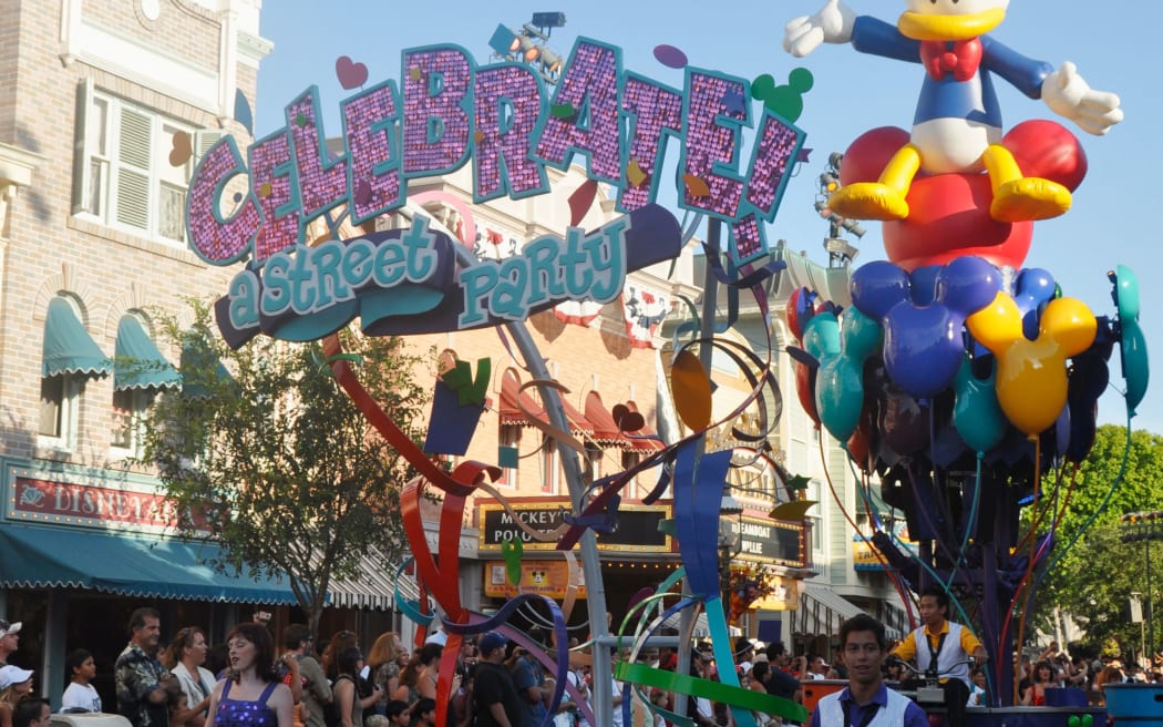 Disneyland, a theme park in Anaheim, California, owned and operated by the Walt Disney Company.