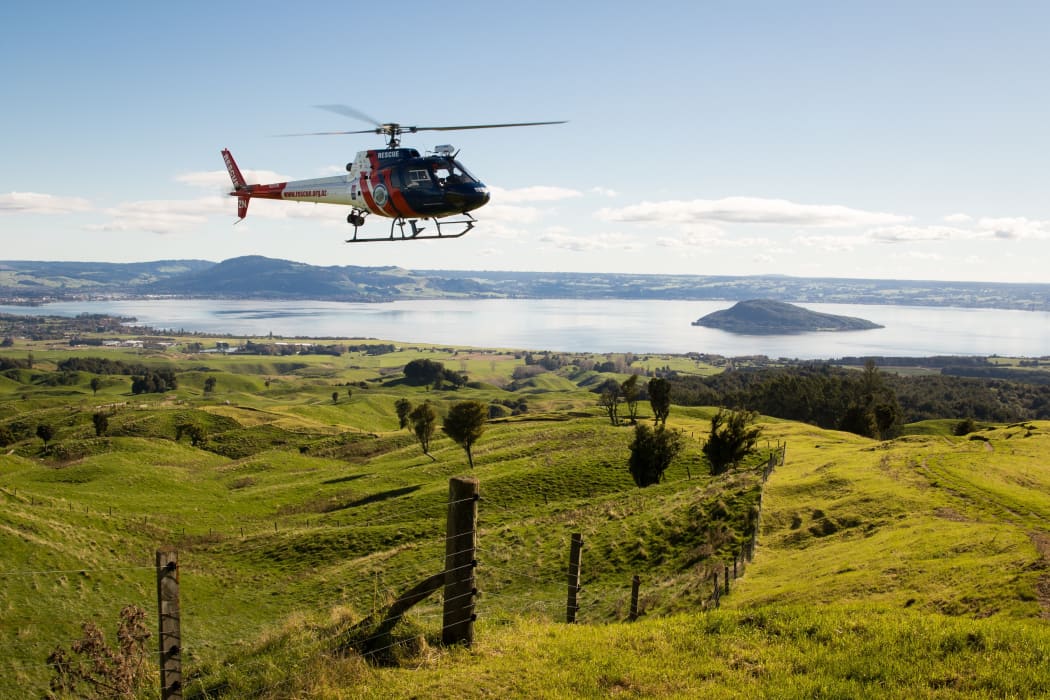 The Bay Trust Rescue Helicopter retrieved an 11-year-old boy who had fallen down a 9-metre cliff.