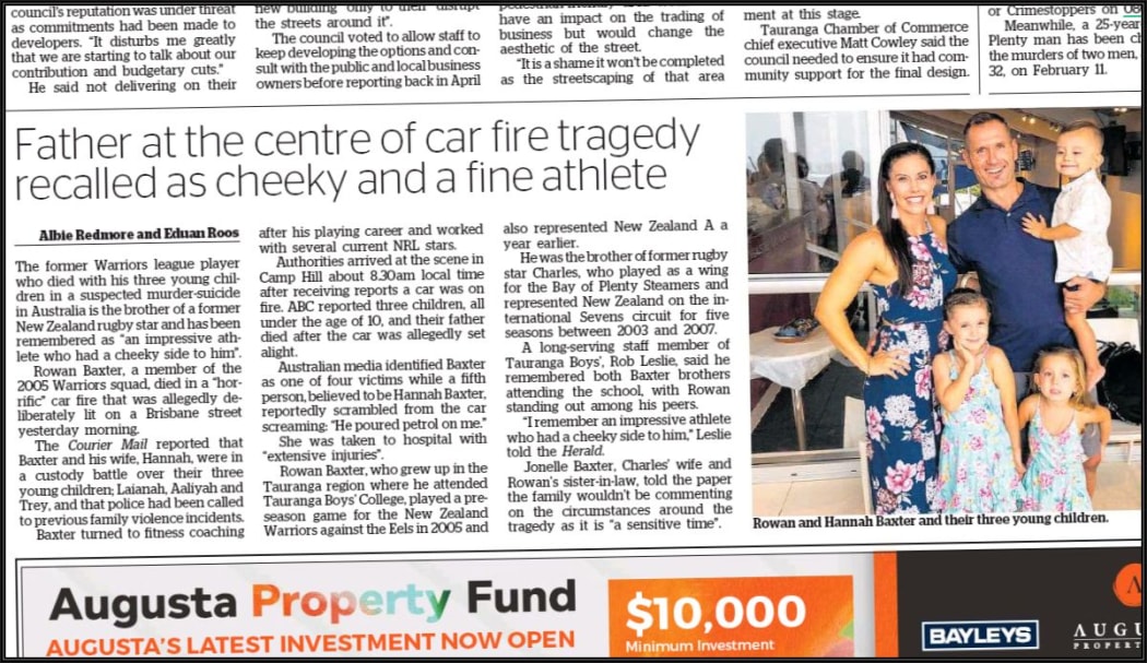 Bay of Plenty Times, 20 February 2020.
