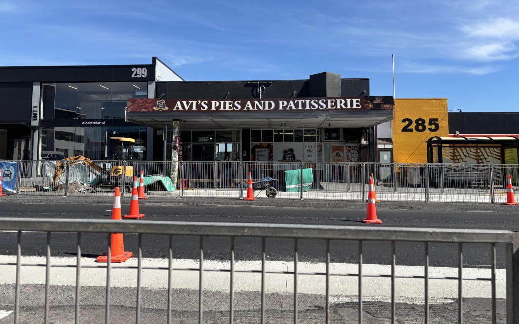 Fences and cones have been a feature outside Avi’s Pies and Patisserie for months now.