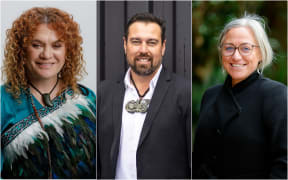 Māori ward candidates from left, Bernie Goldsmith (Nelson), Kahu PakiPaki (Nelson) and Allanah Burgess (Marlborough).