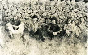 The Rumour 1971 in Cornwall Park (Sjaaki, Gerard, Shade and Ross)