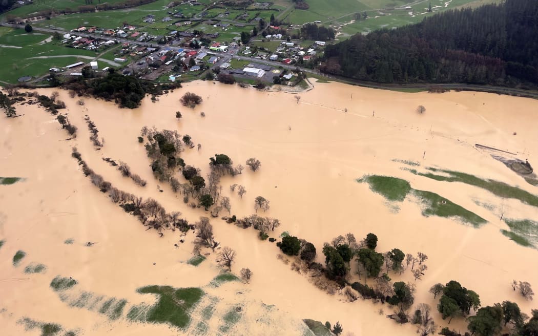 Flooding in Rai Valley on Saturday.