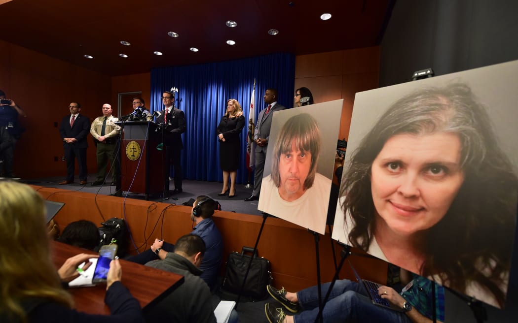 Riverside County authorities at a press conference on a California couple who held their 13 malnourished children captive in a suburban home.