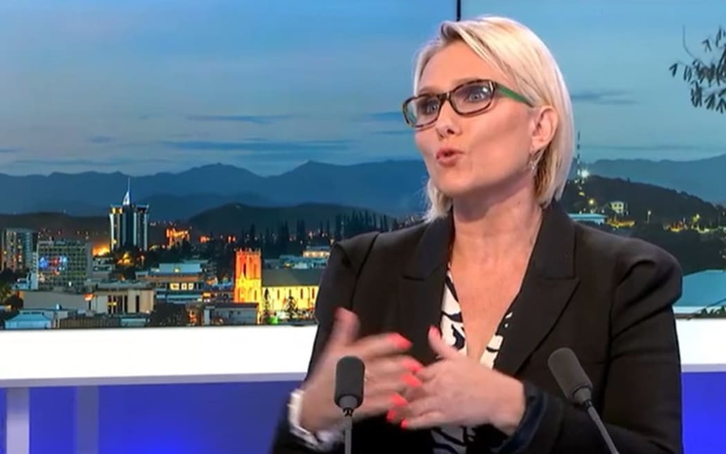 New Caledonia’s Virginie Ruffenach, a leading member of pro-French party Rassemblement.