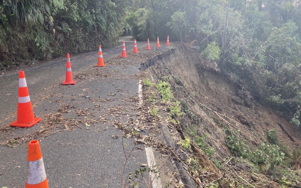 With 16 slips in the area, only emergency services and Karekare's 300 residents are allowed to access the roads.
