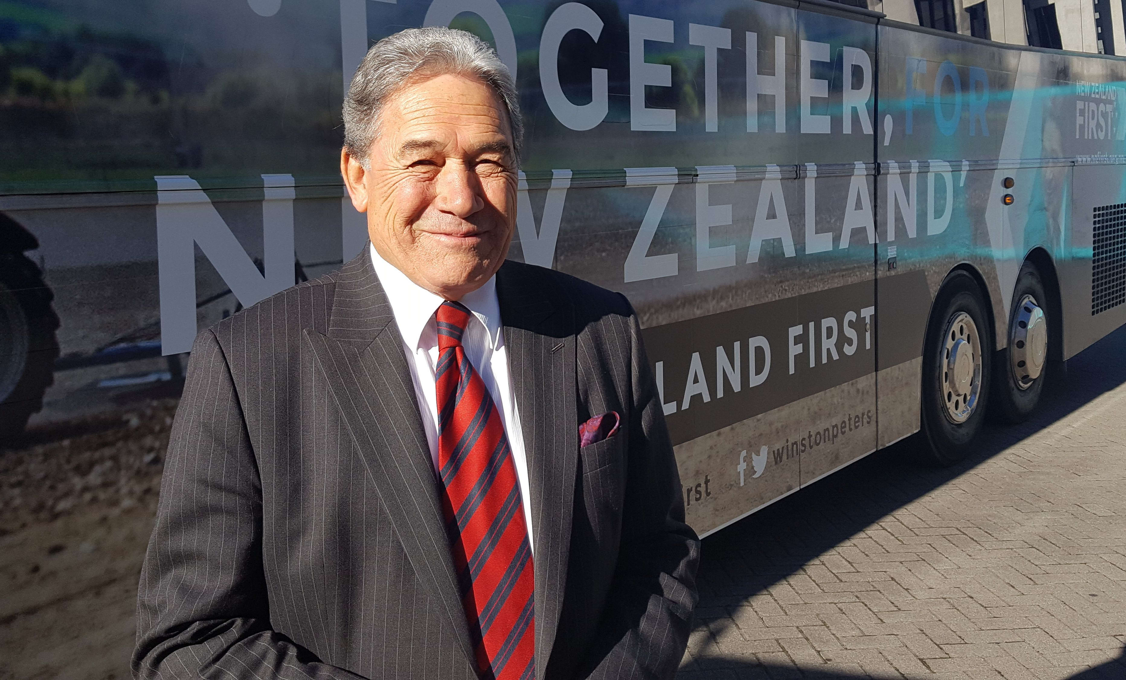 Winston Peters heads out on the campaign trail.