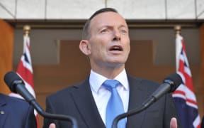 Former Australian Prime Minister Tony Abbott speaking in 2015.