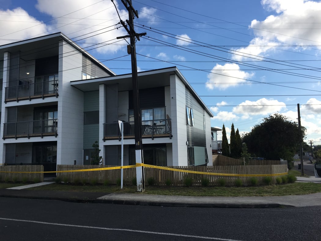 Emergency services were called to a two-story block of units on Clayton Ave, Otara, about 2.50am.